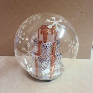 *4 for $30* Vintage Light up Christmas Globe - Stacked gifts